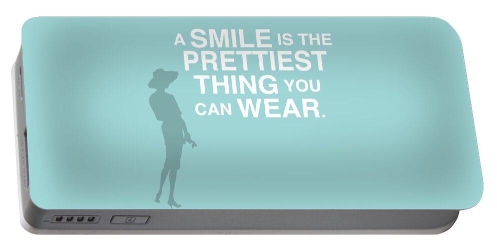 Fashion Portable Battery Charger featuring the digital art Wear A Smile by Nancy Ingersoll