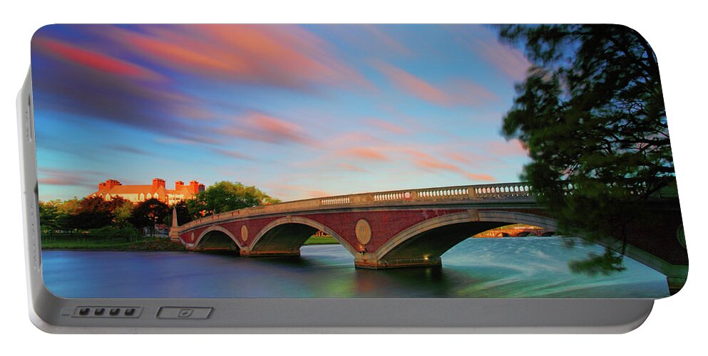 John W. Weeks Bridge Portable Battery Charger featuring the photograph Weeks' Bridge by Rick Berk