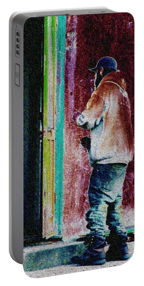 Home Portable Battery Charger featuring the digital art Welcome Home by Cliff Wilson