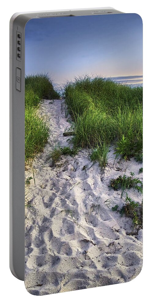 Beach Portable Battery Charger featuring the photograph Wellfleet Beach Path by Tammy Wetzel