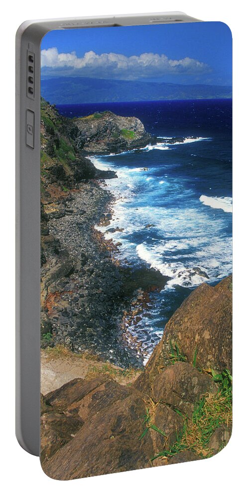 Hawaii Portable Battery Charger featuring the photograph West Maui Coast by John Burk