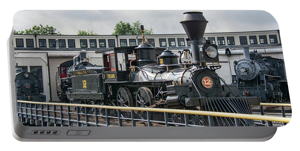 4-4-0 Portable Battery Charger featuring the photograph Western and Atlantic 4-4-0 Steam Locomotive by John Black