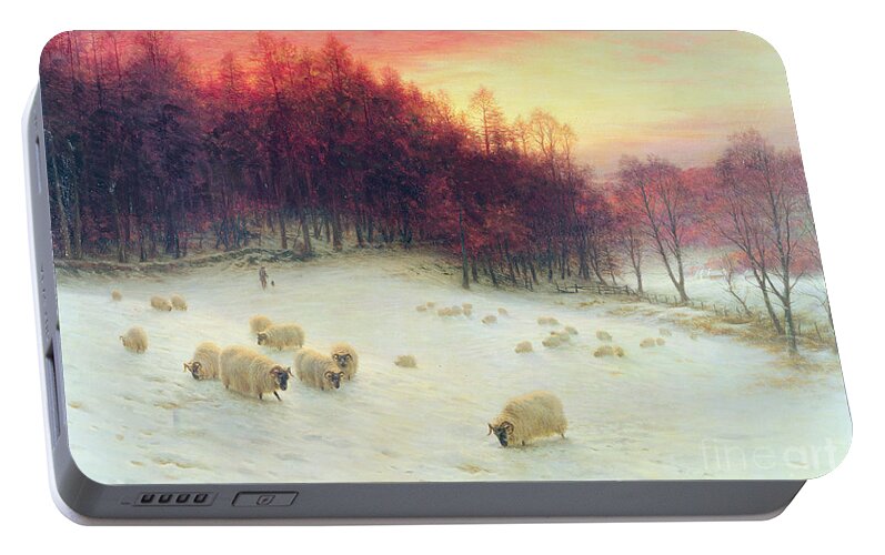 Forest Portable Battery Charger featuring the painting When the West with Evening Glows by Joseph Farquharson