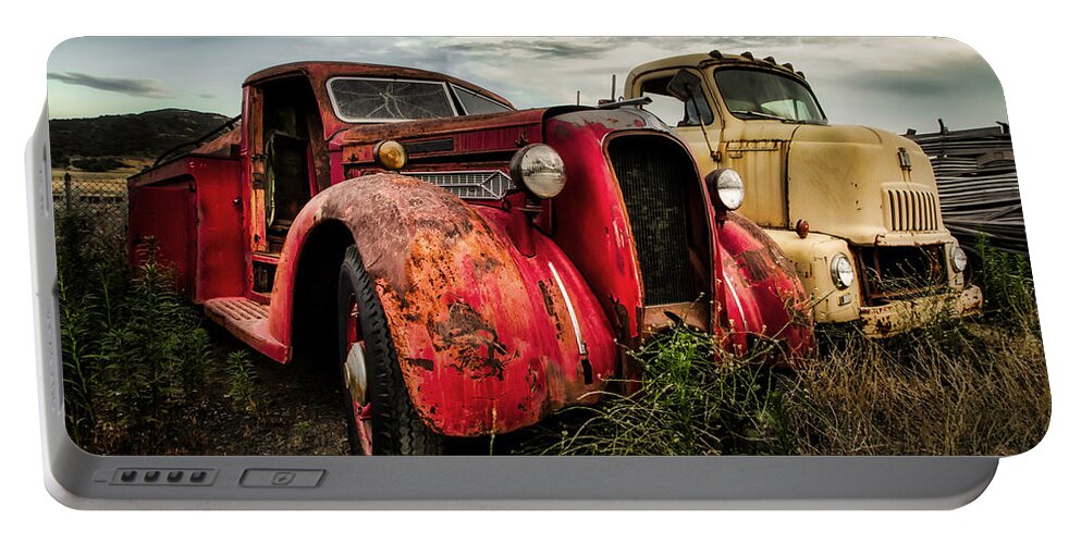  Portable Battery Charger featuring the photograph When Trucks Were Trucks by American Landscapes
