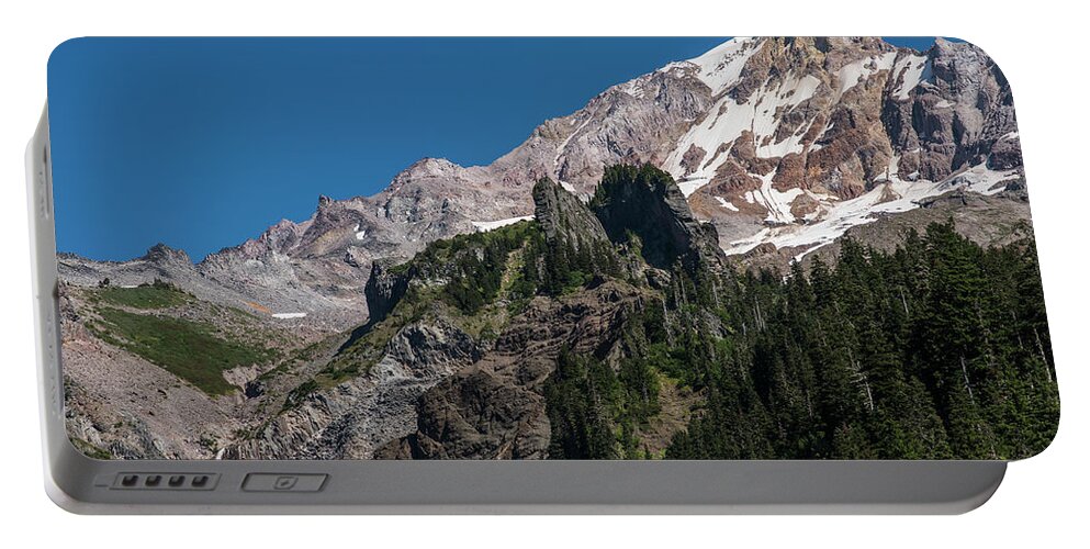 August Portable Battery Charger featuring the photograph Where the Sandy River Begins by Robert Potts