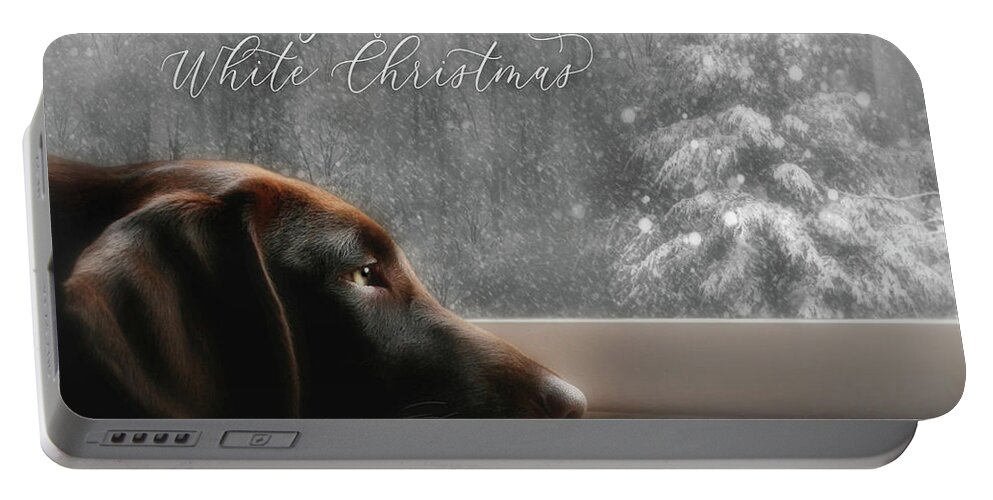 Christmas Portable Battery Charger featuring the photograph White Christmas by Lori Deiter