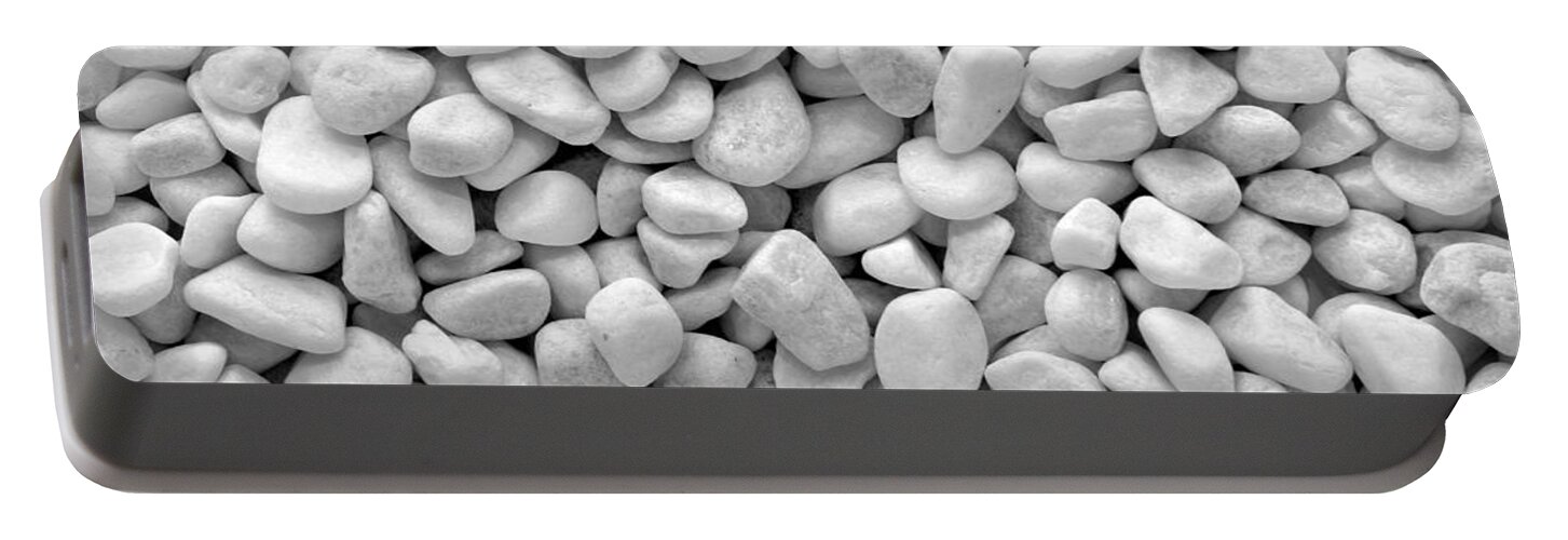 White Rock Pebbles Mineral Stones Background by Olivier Le Queinec