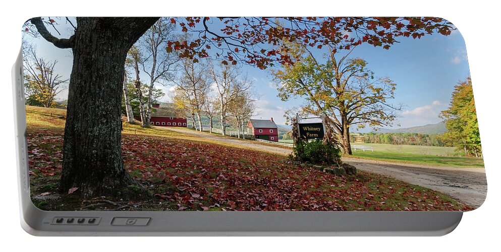 Landscape Portable Battery Charger featuring the photograph Whitney Farm by Brett Pelletier