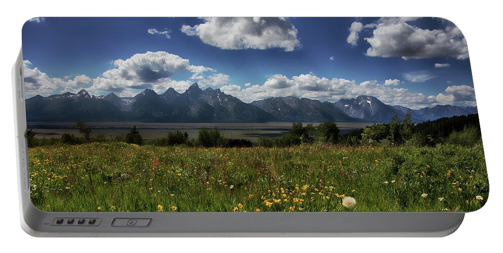 Wildflowers Portable Battery Charger featuring the photograph Wildflowers by Hugh Smith
