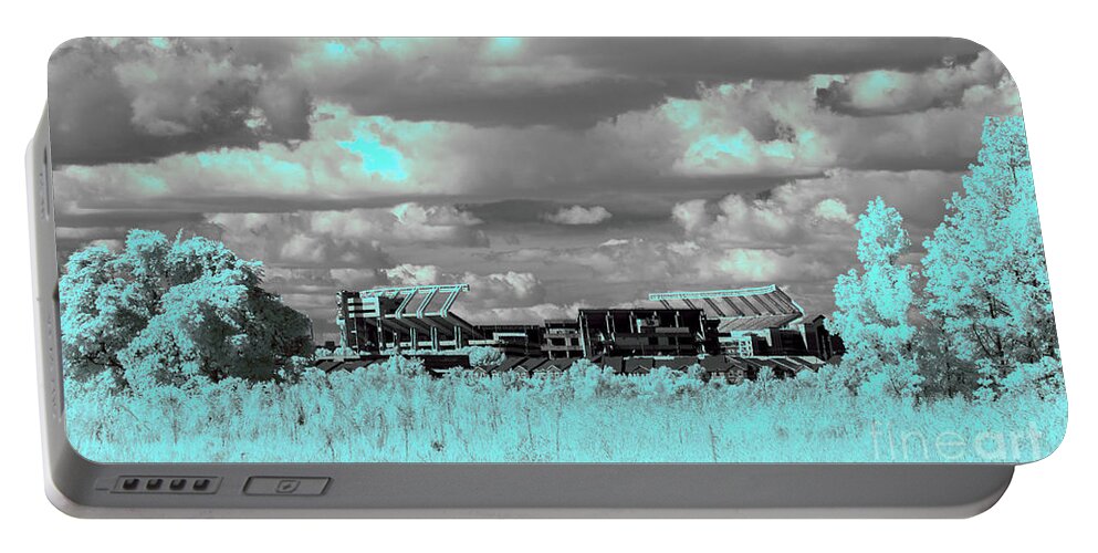 Usc Portable Battery Charger featuring the photograph Williams - Brice From Afar in Infrared by Charles Hite