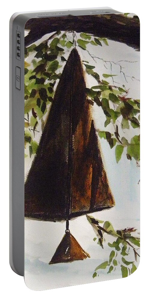 Wind Bell Portable Battery Charger featuring the painting Wind Bell by John Williams
