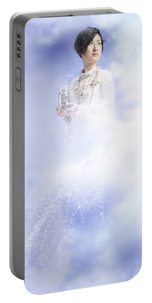 Sharon Popek Portable Battery Charger featuring the photograph Wind Goddess by Sharon Popek