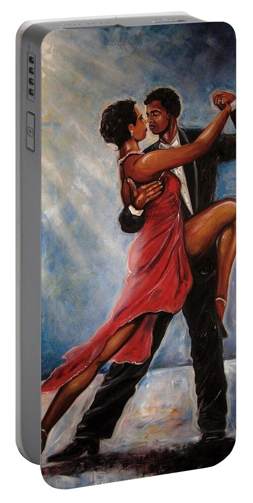 Dances Art Portable Battery Charger featuring the painting Steppin In Chicago by Emery Franklin