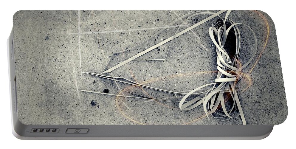 Abstract Portable Battery Charger featuring the photograph Winding Knot by Fei A