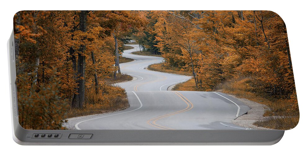 Winding Portable Battery Charger featuring the photograph Winding Road by Timothy Johnson