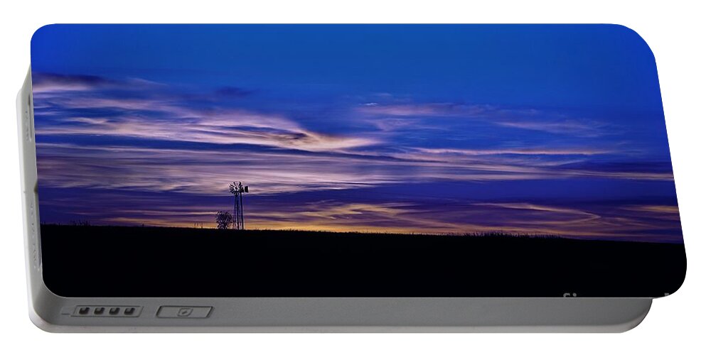 Windmill Portable Battery Charger featuring the photograph Windmill by Merle Grenz