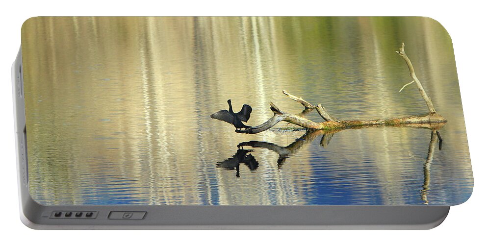 Cormorant Portable Battery Charger featuring the photograph Wingin' It by Michelle Twohig