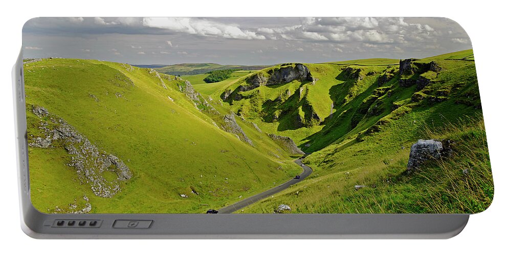 Bright Portable Battery Charger featuring the photograph Winnats Pass near Castleton by Rod Johnson