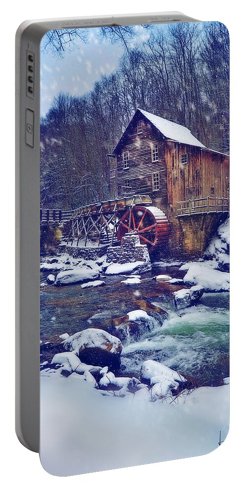 Privacy Portable Battery Charger featuring the photograph Winter Begins by Lisa Lambert-Shank