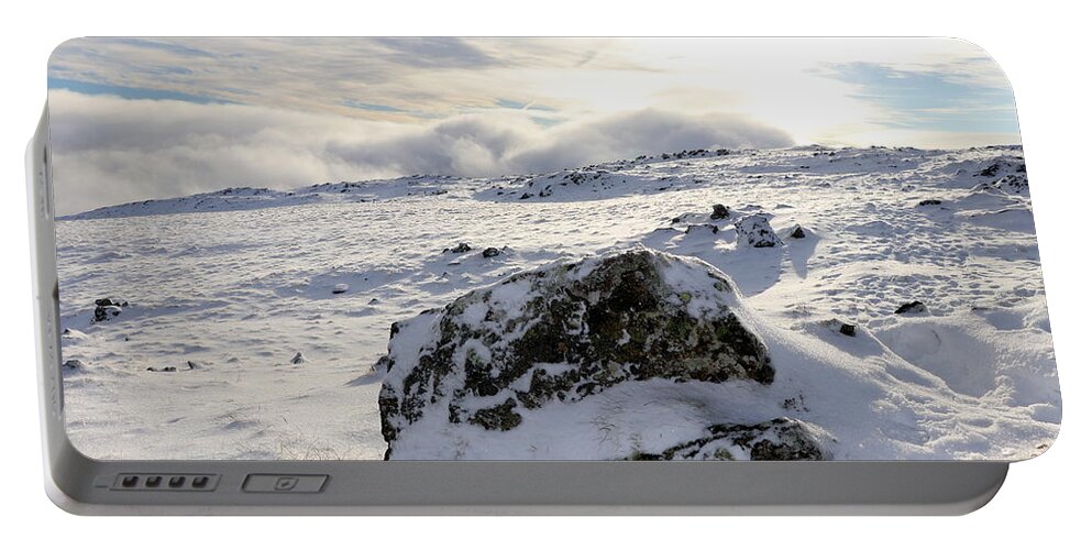 Nature Portable Battery Charger featuring the photograph Winter Clouds by Lukasz Ryszka