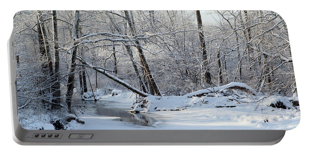 Snow Portable Battery Charger featuring the photograph Winter End by Robert Och