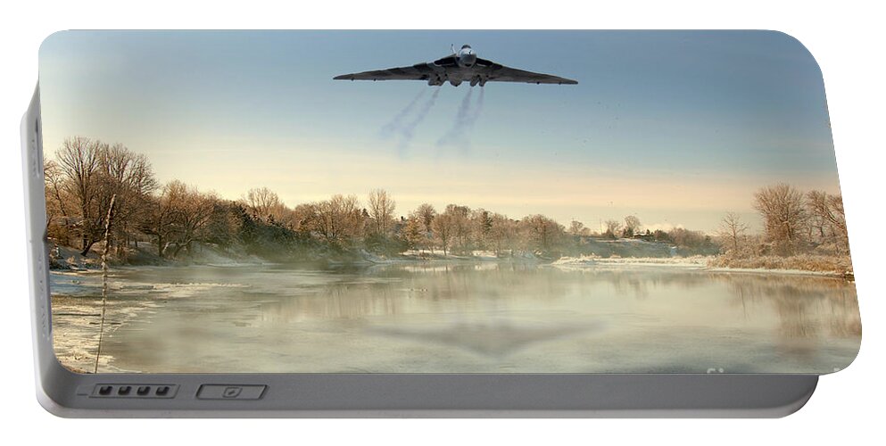 Avro Portable Battery Charger featuring the digital art Winter In Bomber Country by Airpower Art