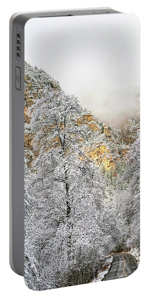 Oak Creek Canyon Portable Battery Charger featuring the photograph Winter Magic by Theo O'Connor