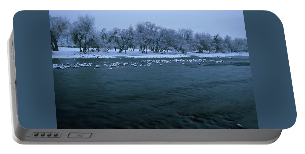 Kern River Portable Battery Charger featuring the photograph Winter On The Kern River by Soli Deo Gloria Wilderness And Wildlife Photography