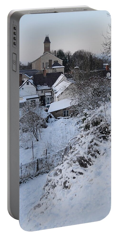 Winter Portable Battery Charger featuring the photograph Winter Scene in North Wales by Harry Robertson