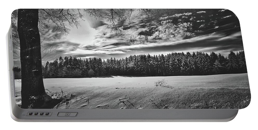 Sunset Portable Battery Charger featuring the photograph Winter Scene by Mountain Dreams