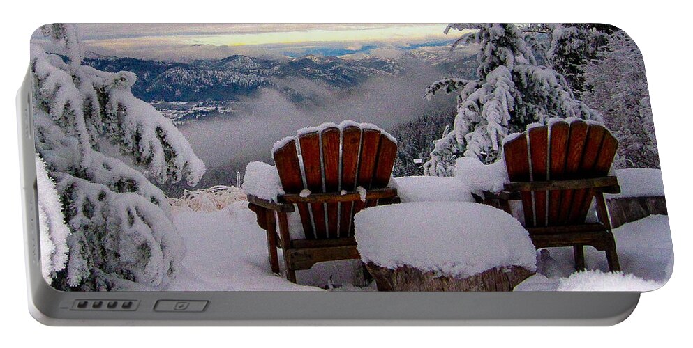 Snow Portable Battery Charger featuring the photograph Winter Solitude by SnapHound Photography