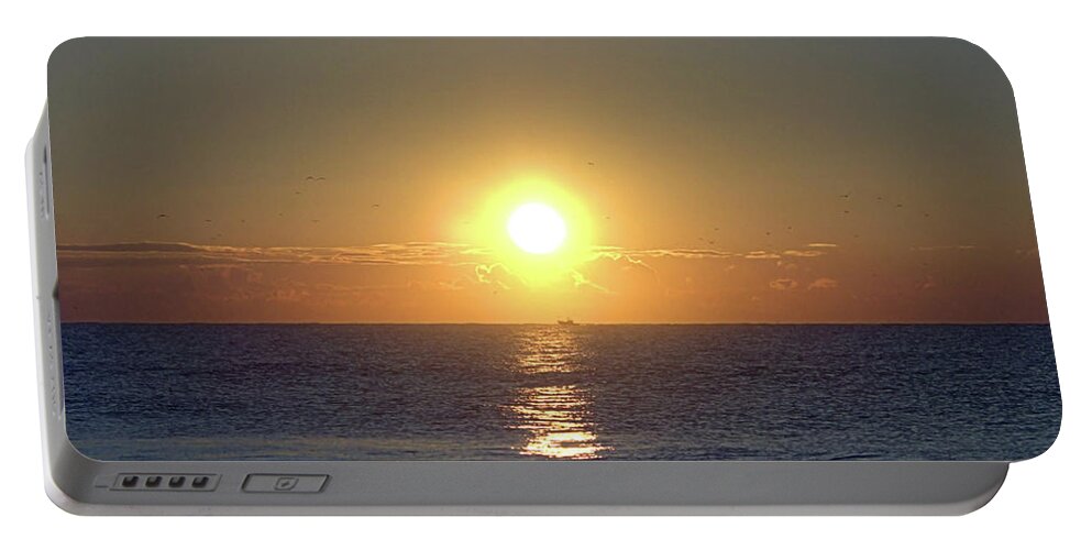 Seas Portable Battery Charger featuring the photograph Winter Sunrise I I by Newwwman