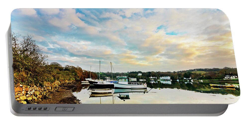 Mylor Portable Battery Charger featuring the photograph Winter Sunset by Terri Waters