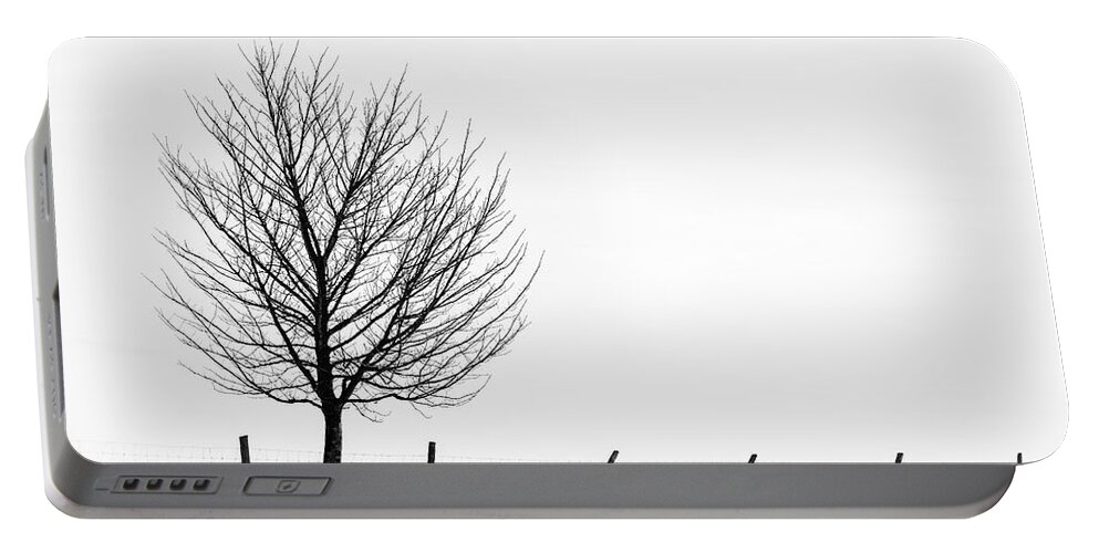 Lone Tree Portable Battery Charger featuring the photograph Winter Tracery by Janet Burdon