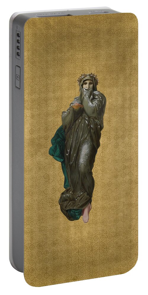 William-adolphe Bouguereau Portable Battery Charger featuring the painting Winter by William-Adolphe Bouguereau