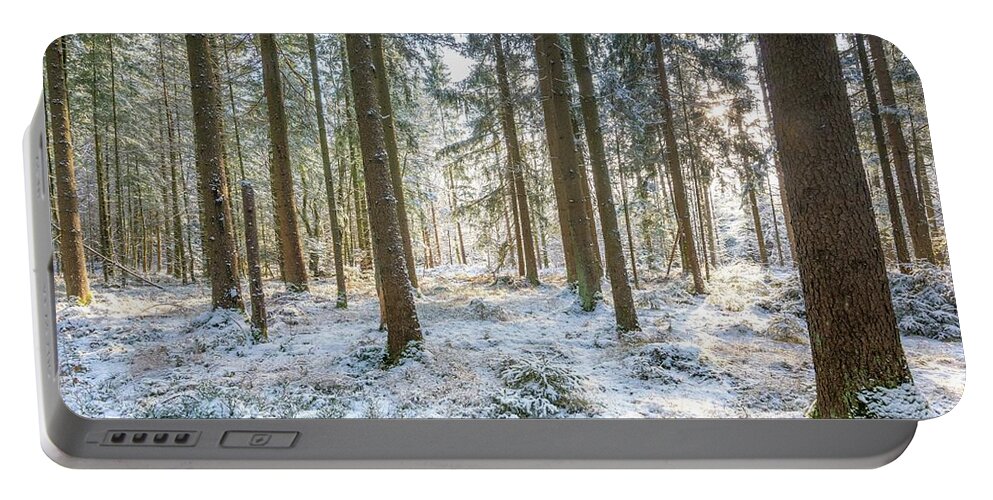 Blue Portable Battery Charger featuring the photograph Winter Wonderland by Hannes Cmarits