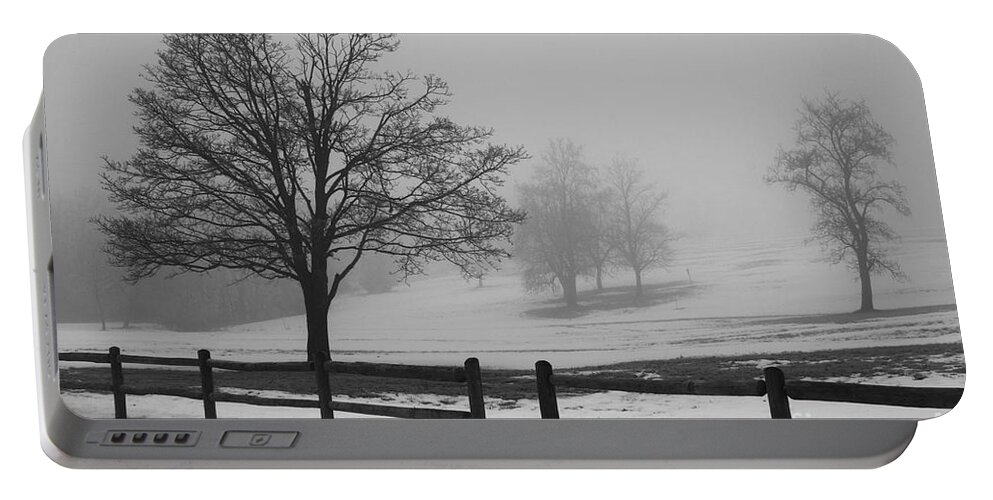 Nature Portable Battery Charger featuring the photograph Wintry Morning by Crystal Nederman