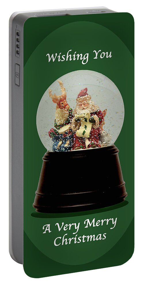 Christmas Portable Battery Charger featuring the photograph Wishing You a Merry Christmas by Joni Eskridge