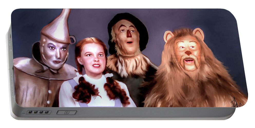 Wizard Of Oz Portable Battery Charger featuring the digital art Wizard of Oz by Pennie McCracken