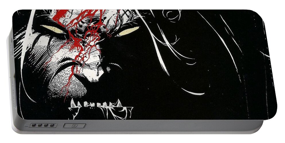 Wolverine Portable Battery Charger featuring the digital art Wolverine by Maye Loeser