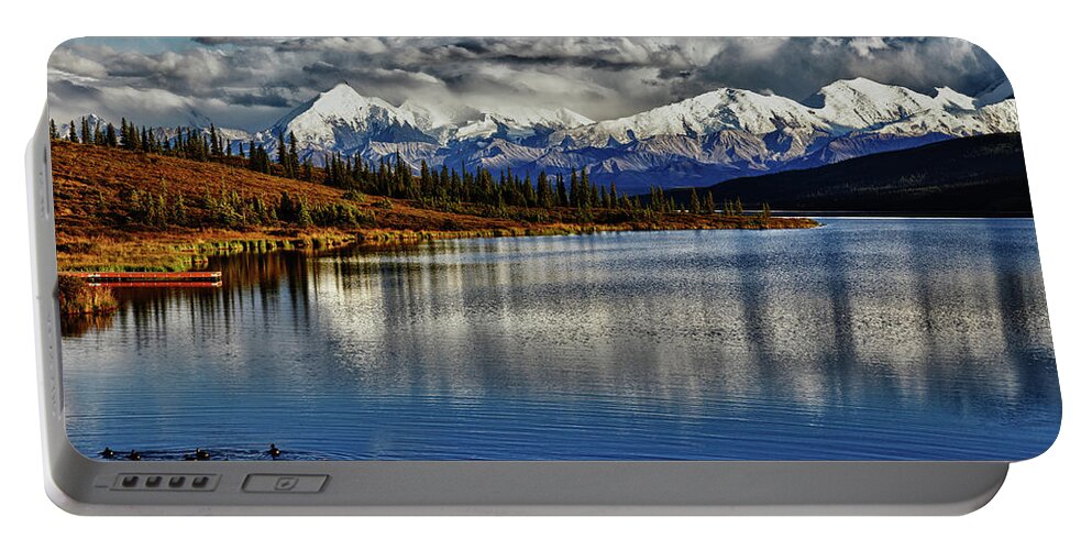 Denali Portable Battery Charger featuring the photograph Wonder Lake III by Rick Berk