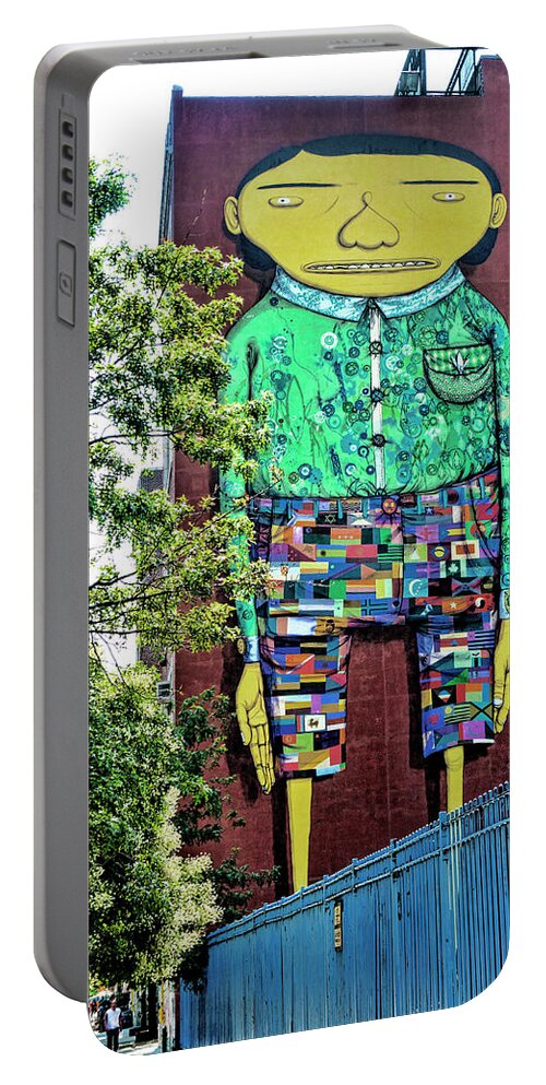 Urban Art Portable Battery Charger featuring the photograph WorldCitizen by S Paul Sahm