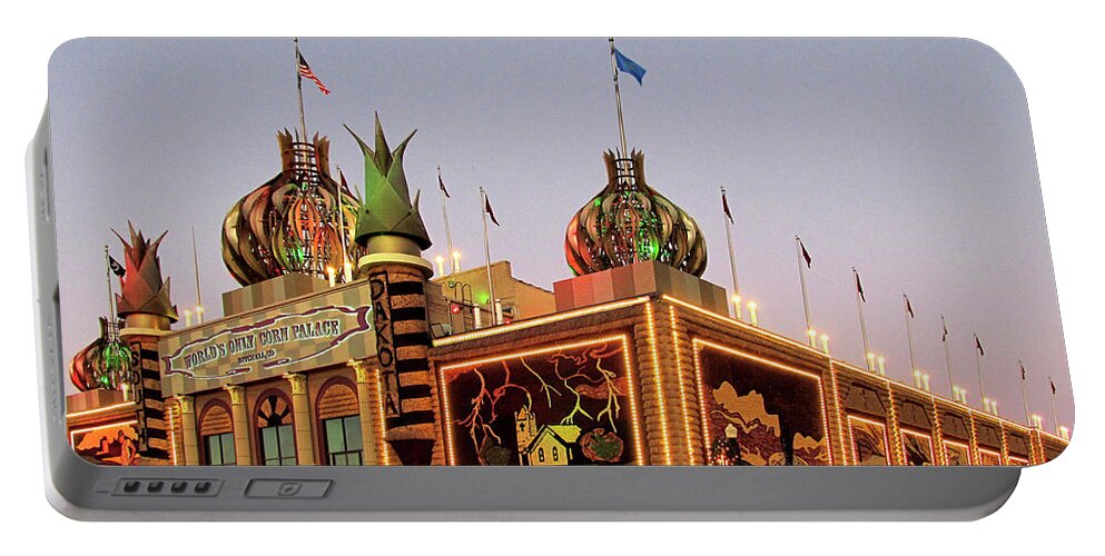Corn Portable Battery Charger featuring the photograph World's Only Corn Palace 2017-18 by Richard Stedman