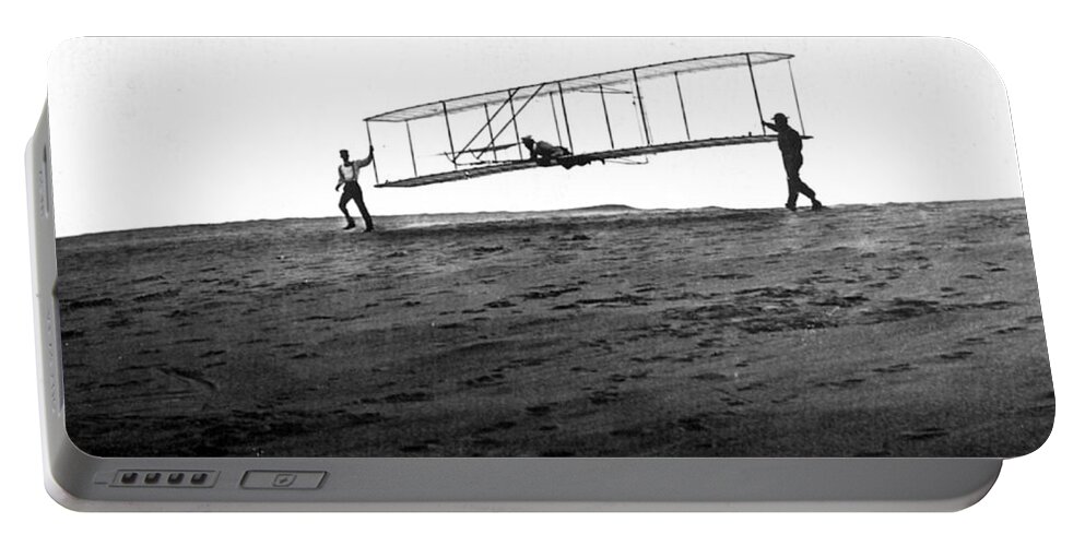 History Portable Battery Charger featuring the photograph Wright Brothers Glider, 1902 by Science Source