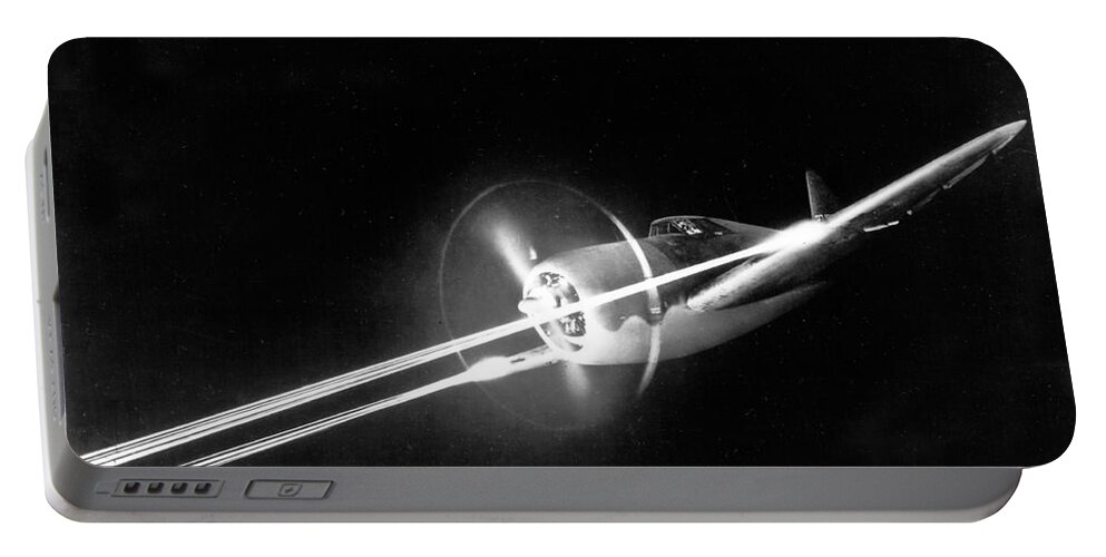Science Portable Battery Charger featuring the photograph Wwii, Republic P-47 Thunderbolt by Science Source