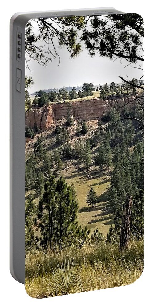 Beautiful Portable Battery Charger featuring the photograph Wyoming Rock Ledge by Rob Hans
