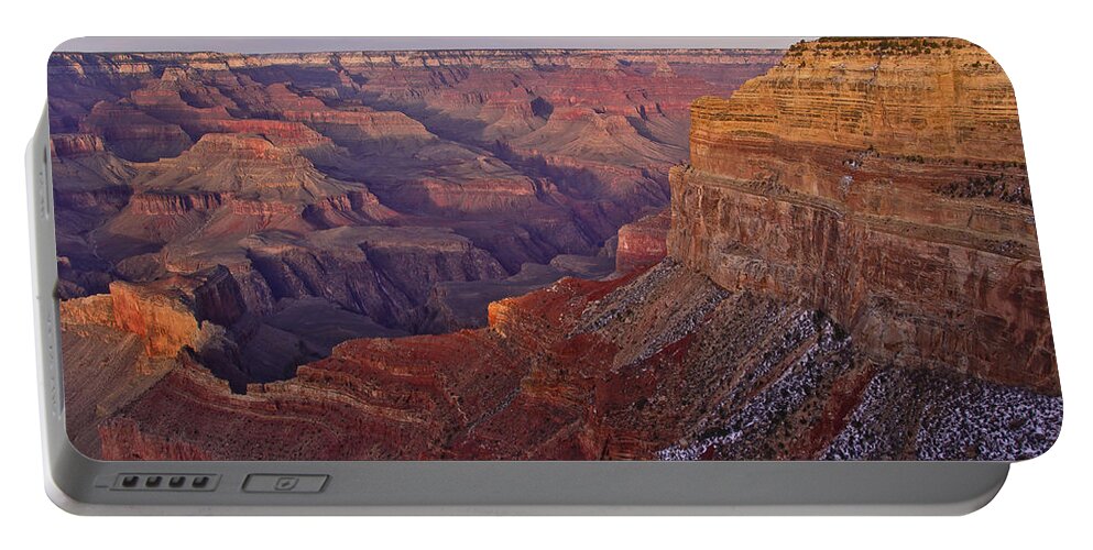 Grand Canyon Portable Battery Charger featuring the photograph Yavapai Point Grand Canyon by Lawrence Knutsson