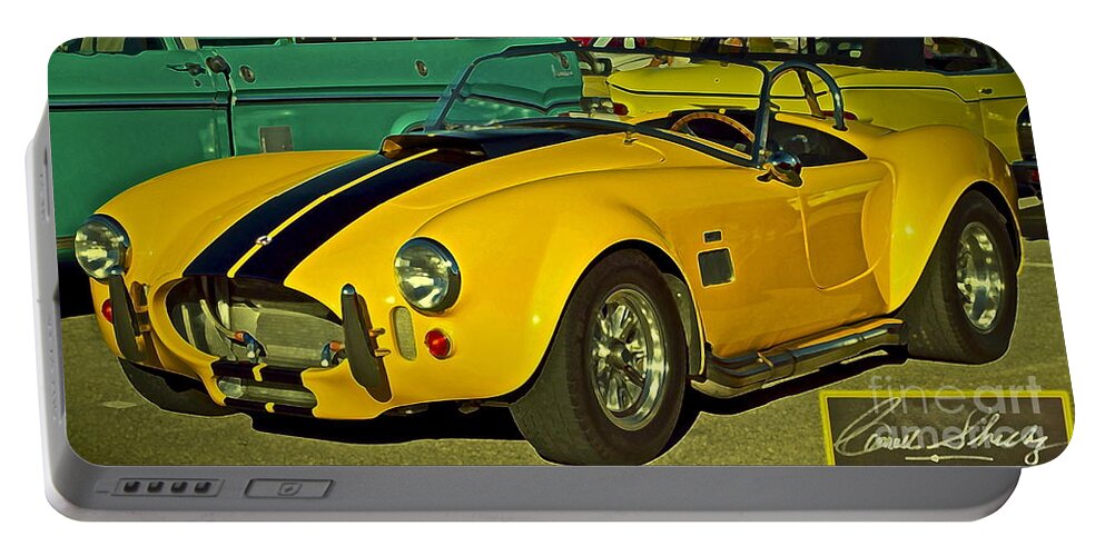 Cobra Portable Battery Charger featuring the photograph Yellow Cobra by Gwyn Newcombe