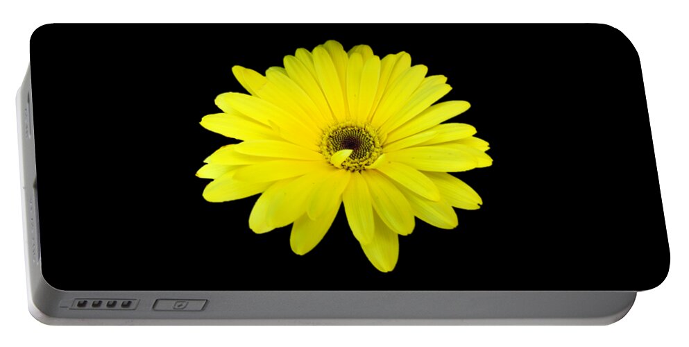 Yellow Portable Battery Charger featuring the photograph Yellow Daisy Flower by Delynn Addams by Delynn Addams