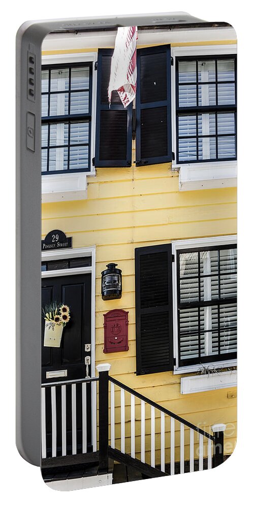 Annapolis Portable Battery Charger featuring the photograph Yellow House by Thomas Marchessault